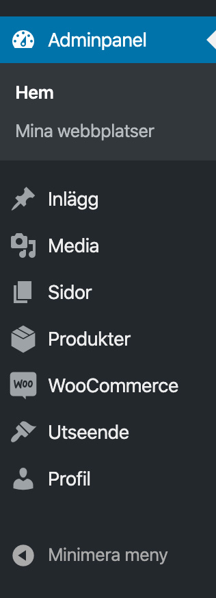WordPress Navigering